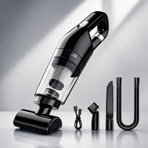 Portable Handheld Vacuum Cleaner 15000Pa Cordless Rechargeable Mini Vacuum for Car, Home & Office Cleaning