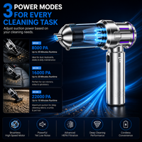 Mini Portable Vacuum Cleaner & Air Duster – 4-in-1 Cleaning Tool