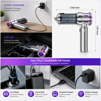 Mini Portable Vacuum Cleaner & Air Duster – 4-in-1 Cleaning Tool
