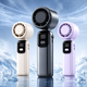 Portable Ice Cooling Handheld Fan Rechargeable Folding Neck Fan