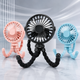 Portable Rechargeable Tripod Fan with Flexible Legs & Quiet Cooling