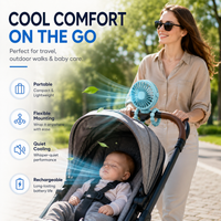 Portable Rechargeable Tripod Fan with Flexible Legs & Quiet Cooling