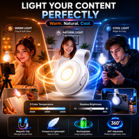 Portable Magnetic Video Light for Content Creators