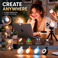 Portable Magnetic Video Light for Content Creators