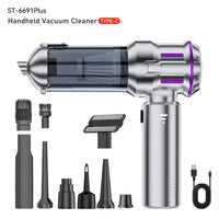 Mini Portable Vacuum Cleaner & Air Duster – 4-in-1 Cleaning Tool